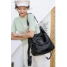 Multifunctional leather bag - backpack - large capacityBackpacks