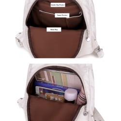 Multifunctional leather bag - backpack - large capacityBackpacks