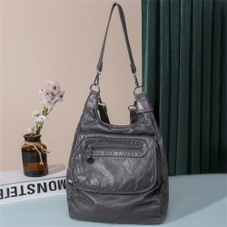 Multifunctional leather bag - backpack - large capacityBackpacks