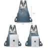 Multifunctional small backpack - patchwork design - leatherBackpacks