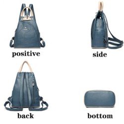 Multifunctional small backpack - patchwork design - leatherBackpacks
