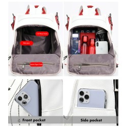 Fashionable backpack - anti-theft - leather - rivets stars - large capacityBackpacks