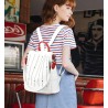 Fashionable backpack - anti-theft - leather - rivets stars - large capacityBackpacks