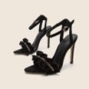 Sexy high heel sandal - ankle strap - with a chain decorationSandals