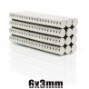 N35 - neodymium magnet - round disc - 6mm * 3mm - 100 piecesN35