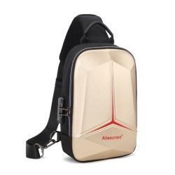Anti-theft shoulder bag with USB port - crossbody - PVC chest bagBags