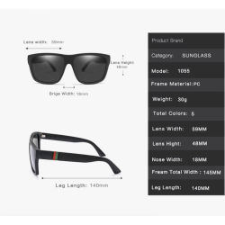 Square vintage sunglasses - polarized - unisexSunglasses