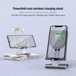 15W - wireless fast charger - stand - foldable phone holder - for iPhone - Samsung - Huawei - XiaomiHolders