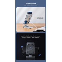 15W - wireless fast charger - stand - foldable phone holder - for iPhone - Samsung - Huawei - XiaomiHolders