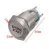 12V - 19mm - metal switch - LED - on-off engine start - ignition push button switchSwitches