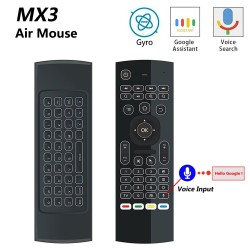 MX3-L with voice command - air mouse - Google Smart remote - backlitKeyboards & remotes