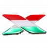3D Italian flag - badge - emblem - car sticker - Italy - 2 piecesStickers