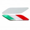 3D Italian flag - badge - emblem - car sticker - Italy - 2 piecesStickers