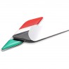 3D Italian flag - badge - emblem - car sticker - Italy - 2 piecesStickers