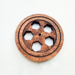 Retro pulley wall light - wooden lampWall lights