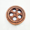 Retro pulley wall light - wooden lampWall lights