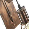 Retro pulley wall light - wooden lampWall lights