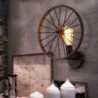 Retro wall light - metal lamp - industrial wheel designWall lights
