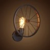 Retro wall light - metal lamp - industrial wheel designWall lights
