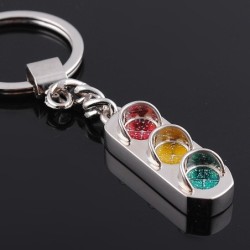 Creative metal keychain - traffic lights designKeyrings