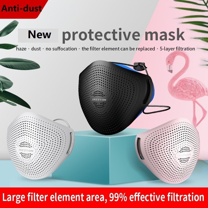 Protective silicone face mask - reusable - anti-dust - anti-bacterial - air valve - KN95 filterMouth masks Protective silicone face mask - reusable - anti-dust - anti-bacterial - air valve - KN95 filterMouth masks
