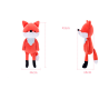Doll - plush toy - fox - koalaCuddly toys