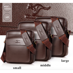 Elegant leather shoulder bag - S - M - LBags