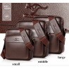 Elegant leather shoulder bag - S - M - LBags