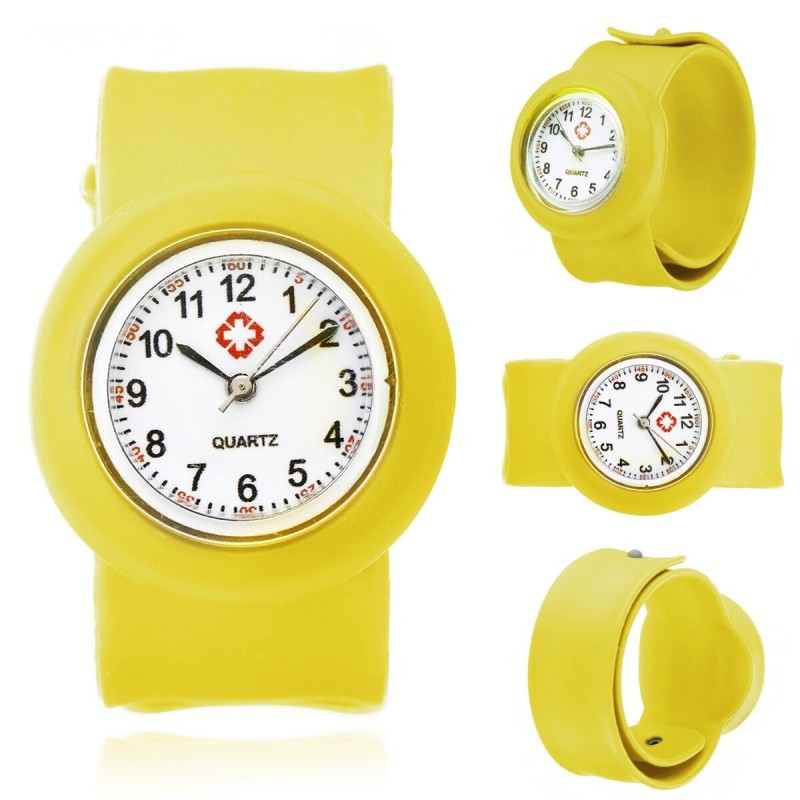 Fashionable quartz kids watch - slap-on silicone strapWatches