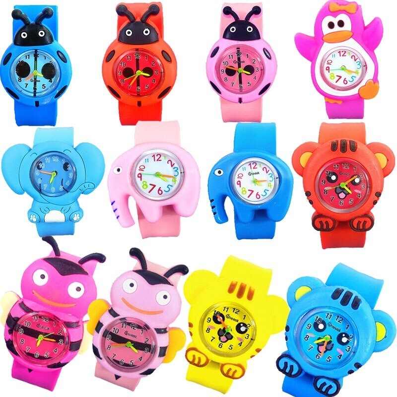 Fashionable electronic kids watch - quartz - ladybug - bee - tiger - elephantWatches