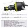 120W - H8 - LED Angle-Eyes - Lights - BMW - E92 M3 E82 E87 E91 E60 E61 E63 E70 E71 E89H8