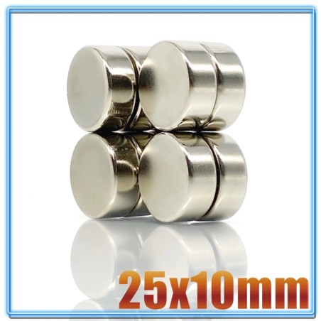 N35 - neodymium magnet - round cylinder - 25mm * 10mmN35