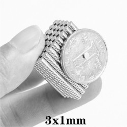 N35 - neodymium magnet - strong round disc - 3 * 1mmN35