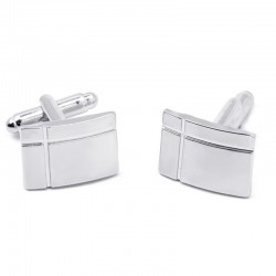 Stylish rectangle cufflinks - stainless steelCufflinks