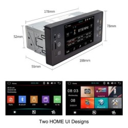 Car radio - camera - remote control - M150 - 1 Din - 5 inch - Bluetooth - Android - Mirror Link - USBDin 1