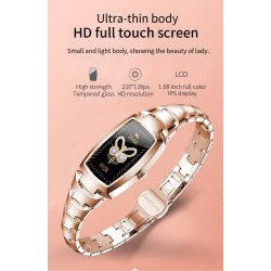 H8 Pro Smart Watch - full touch - heart rate - blood pressure - fitness tracker - waterproofWatches