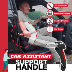 Car support handle - multi-function safety door handle - hammer - window breaker - with LEDInterior accessories