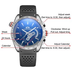 Automatic sports watch - mechanical - Quartz - rubber strapWatches