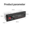 Digital car radio - 1 DIN - voice assistant - Bluetooth - AUX - FMDin 1