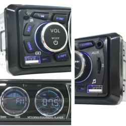 Bluetooth car radio - 1 DIN - USB - TF - FM - 60Wx4 - 12VDin 1