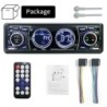 Bluetooth car radio - 1 DIN - USB - TF - FM - 60Wx4 - 12VDin 1