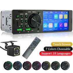 Car radio 1 Din - touch screen - remote control - camera - Bluetooth - AUX - USB - TFDin 1