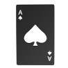 Ace card - aluminum bottle opener - credit card formatBar supply