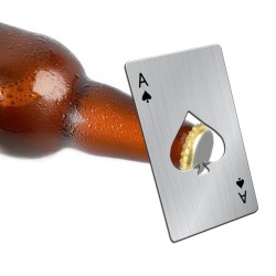 Ace card - aluminum bottle opener - credit card formatBar supply