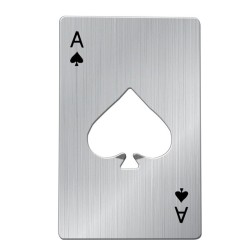 Ace card - aluminum bottle opener - credit card formatBar supply