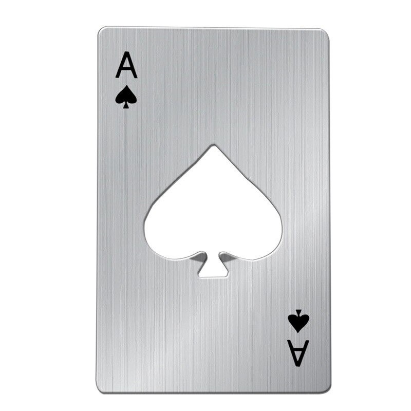 Ace card - aluminum bottle opener - credit card formatBar supply