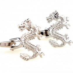 Silver dragon cufflinksCufflinks