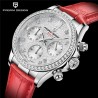 PAGANI DESIGN - automatic Quartz watch - with crystals - sapphire mirror - leather strapWatches