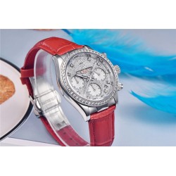 PAGANI DESIGN - automatic Quartz watch - with crystals - sapphire mirror - leather strapWatches