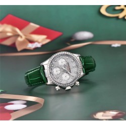 PAGANI DESIGN - automatic Quartz watch - with crystals - sapphire mirror - leather strapWatches
